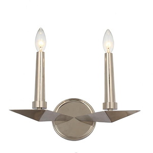 Palmer - Two Light Wall Sconce In Traditional And Contemporary Style - 11.75 Inches Wide By 9.5 Inches High
