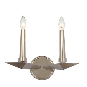 Palmer - Two Light Wall Sconce In Traditional And Contemporary Style - 11.75 Inches Wide By 9.5 Inches High