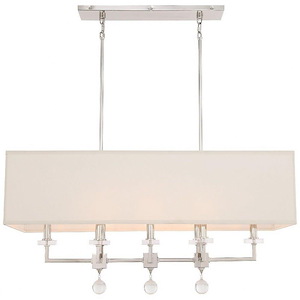 Paxton - Eight Light Linear Chandelier in Classic Style - 38 Inches Wide by 17.5 Inches High - 1083711