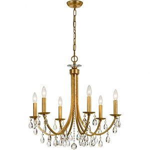 Bridgehampton - 6 Light Chandelier in Classic Style - 26 Inches Wide by 26 Inches High