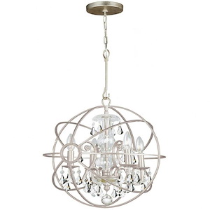 Solaris - Four Light Mini Chandelier in Minimalist Style - 17 Inches Wide by 18.75 Inches High