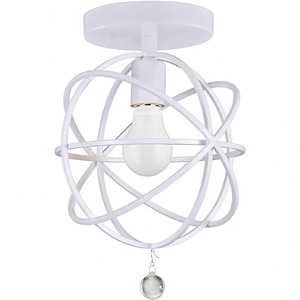 Solaris - One Light Flush Mount in Traditional and Contemporary Style - 9 Inches Wide by 13 Inches High