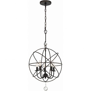Solaris - Five Light Mini Chandelier in Minimalist Style - 17 Inches Wide by 23 Inches High