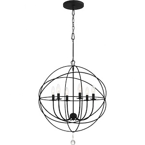 Solaris - 6 Light Chandelier-35.5 Inches Tall and 28.5 Inches Wide - 1279592