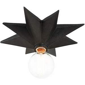 Astro - 1 Light Flush Mount-12 Inches Tall and 5 Inches Wide