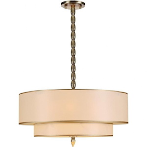 Luxo - Five Light Chandelier in Traditional and Contemporary Style - 26 Inches Wide by 22 Inches High