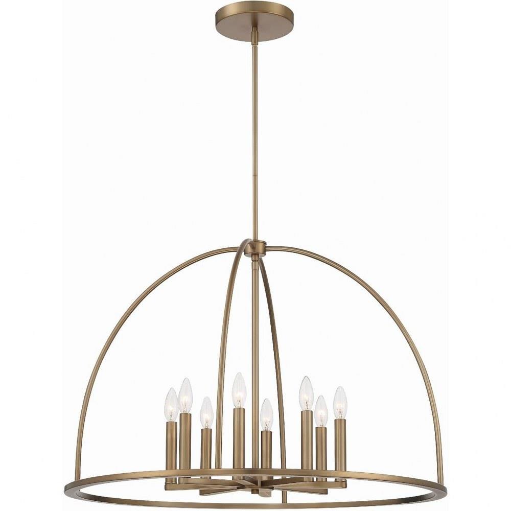 Crystorama Lighting - ABB-3008 - Abbott - 8 Light Chandelier-22 Inches ...