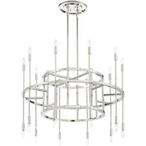 Aries - 20 Light 2-Tier Chandelier In Traditional And Contemporary Style - 40 Inches Wide By 25 Inches High