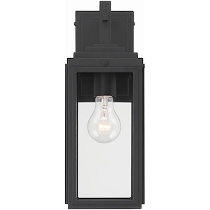 Byron - 1 Light Outdoor Wall Mount-14 Inches Tall and 5.25 Inches Wide