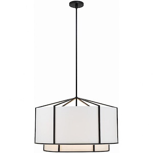 Carlyn - 6 Light Chandelier-19 Inches Tall and 28 Inches Wide - 1279646