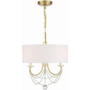 Delilah - 3 Light Mini Chandelier-16.5 Inches Tall and 15.75 Inches Wide