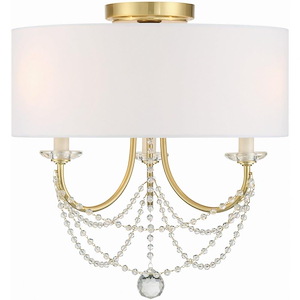 Delilah - 3 Light Flush Mount-15.5 Inches Tall and 15.75 Inches Wide