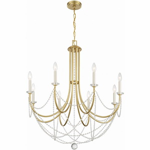 Delilah - 8 Light Chandelier In Traditional Style-37 Inches Tall and 31.5 Inches Wide - 1279589