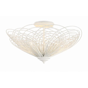 Doral - 3 Light Semi-Flush Mount-10.25 Inches Tall and 19 Inches Wide