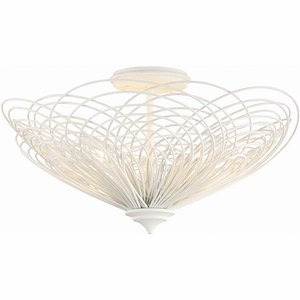 Doral - 3 Light Semi-Flush Mount-10.25 Inches Tall and 19 Inches Wide
