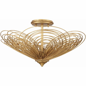 Doral - 3 Light Semi-Flush Mount-10.25 Inches Tall and 19 Inches Wide