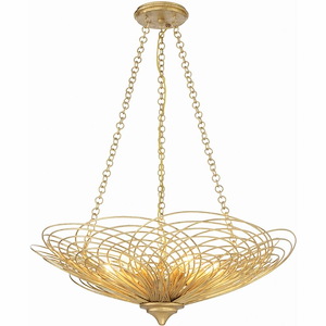Doral - 6 Light Chandelier-10 Inches Tall and 24 Inches Wide - 1320065
