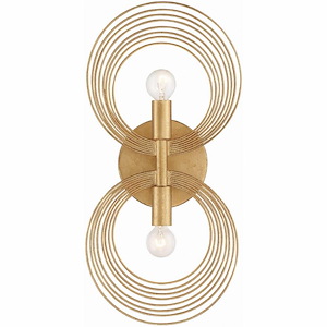 Doral - 2 Light Wall Mount in Traditional and Contemporary Style - 7.75 Inches Wide by 16.5 Inches High - 1033805