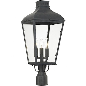 Dumont - Three Light Outdoor Post Mount In Traditional And Contemporary Style - 9.25 Inches Wide By 23 Inches High - 1333245