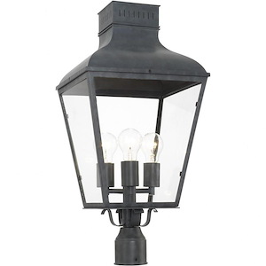 Dumont - Three Light Outdoor Post Mount In Traditional And Contemporary Style - 12 Inches Wide By 25 Inches High - 1083800