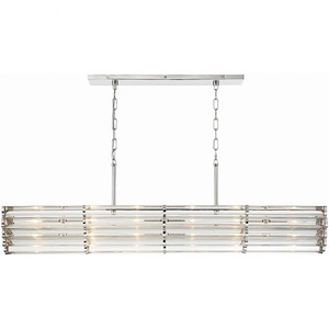 Elliot - 6 Light Linear Chandelier In Traditional And Contemporary Style - 48 Inches Wide By 6.79 Inches High - 1333273