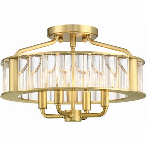 Farris - 4 Light Flush Mount-10.5 Inches Tall and 16.5 Inches Wide