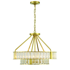 Farris - 6 Light Chandelier-20 Inches Tall and 24.5 Inches Wide - 1295977