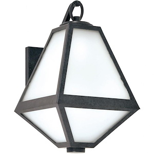 Glacier - One Light Outdoor Wall Mount in Minimalist Style - 8 Inches Wide by 12.75 Inches High