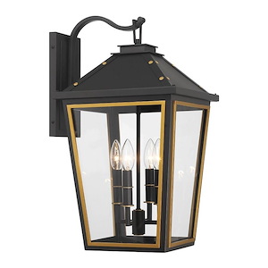 Hawkins - 4 Light Outdoor Wall Mount-22.5 Inch Tall and 12 Inch Wide