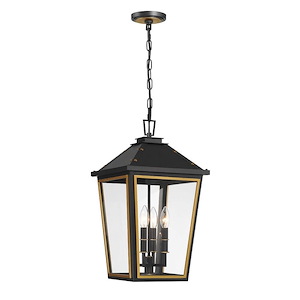 Hawkins - 4 Light Outdoor Pendant-21.5 Inch Tall and 12 Inch Wide - 1366148