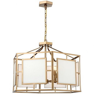 Hillcrest - Six Light Chandelier in Classic Style - 28 Inches Wide by 19.5 Inches High
