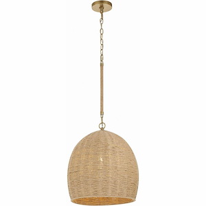 Jace - 1 Light Pendant-17 Inches Tall and 15 Inches Wide