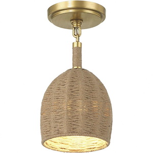 Jace - 3.5W 1 LED Semi-Flush Mount-11.5 Inches Tall and 6 Inches Wide