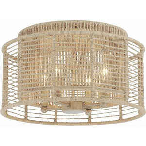 Jayna - 4 Light Flush Mount In Farmhouse And Industrial Style-8.86 Inches Tall And 14.9 Inches Wide