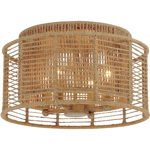 Jayna - 4 Light Flush Mount In Farmhouse And Industrial Style-8.75 Inches Tall And 15 Inches Wide - 1093944