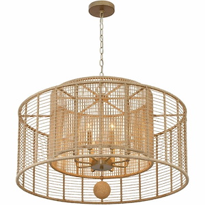 Jayna - 8 Light Chandelier-22 Inches Tall and 31.25 Inches Wide - 1279601