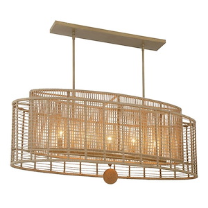 Jayna - 5 Light Chandelier-17.75 Inch Tall and 41.75 Inch Wide - 1366151