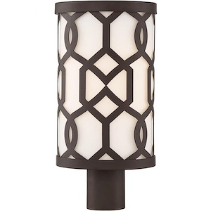 Jennings - 1 Light Outdoor Post Lantern In Traditional And Contemporary Style - 8.25 Inches Wide By 17 Inches High - 1208994