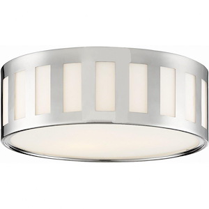 Kendal - Three Light Flush Mount in Classic Style - 14 Inches Wide by 5 Inches High