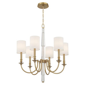 Lloyd - 6 Light Chandelier-30 Inch Tall and 26 Inch Wide - 1366155