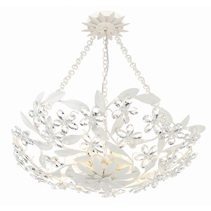 Marselle - 6 Light Semi-Flush Mount-6 Inches Tall and 24 Inches Wide