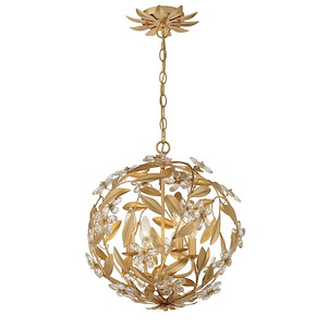 Marselle - 4 Light Pendant-18 Inch Tall and 16.5 Inch Wide - 1366157