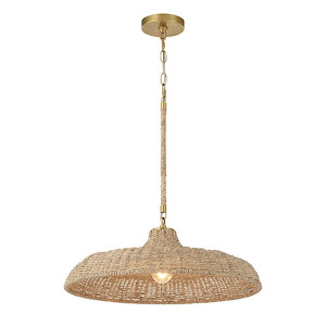Odessa - 1 Light Pendant-7.5 Inch Tall and 20.5 Inch Wide