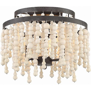 Poppy - 3 Light Flush Mount in Classic Style - 14.96 Inches Wide by 11.81 Inches High - 931541