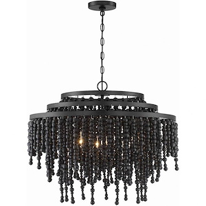 Poppy - 6 Light Chandelier in Classic Style - 26.5 Inches Wide by 21.25 Inches High