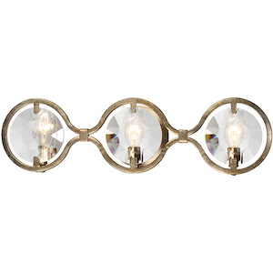 Quincy 3 Light Bath Vanity In Classic Style - 25 Inches Wide By 7 Inches High