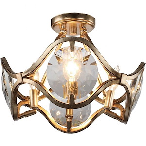 Quincy - Four Light Flush Mount In Classic Style - 16 Inches Wide By 11.5 Inches High