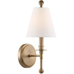 Riverdale 1-Light Wall Sconce in Traditional Style including 2 Stem Styles - 6 Inches Wide by 14.5 Inches High - 692566