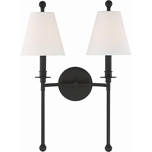Riverdale - 2 Light Wall Mount in Classic Style - 15 Inches Wide by 14.5 Inches High