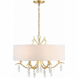 Rollins - 6 Light Chandelier-20 Inches Tall and 24 Inches Wide - 1279656